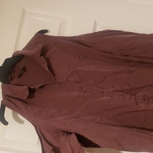 Express cold shoulder button up blouse sz xl